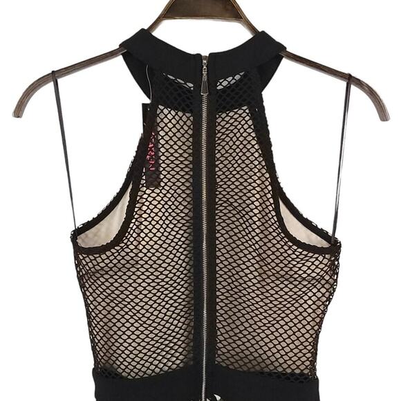 Xtaren Mesh Net High Neck Dress Cocktail Party - Picture 6 of 11